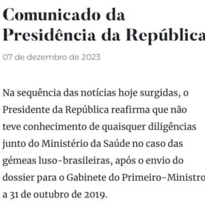 Sandra Felgueiras Instagram - Há o jornalismo relevante e o irrelevante. O jornalismo que obriga os responsáveis políticos a justificarem-se ao país e o chamado "fofinho" que corre atrás do prejuízo e mesmo assim só se estatela. O jornalismo decente que se preocupa com os verdadeiros problemas do país e o jornalismo invejoso que se desvia deles como diabo da Cruz trazendo para a agenda minudências irrelevantes para agradar ao poder que precisa, como pão para a boca, de desviar as atenções.
Será mesmo que os jornalistas "fofinhos" têm consciência do que lhes está a acontecer? 
Será que continuam a tomar os portugueses por parvos?
Os tempos mudaram e os diretores do Regime estão à beira do fim. Deles nunca rezará a História porque nunca fizeram nada para escrever sequer um capítulo.
Dito isto, qual foi a notícia que marcou o dia, qual foi?
E onde foi dada, onde foi? Lá está. Na TVI! E o que dizia?
Ora dizia que o filho de Marcelo foi recebido pelo ex-secretário de Estado da Saúde no Ministério e mostrava Lacerda Sales a desviar-se da jornalista sem conseguir desmentir.
O Presidente e pai de Nuno Rebelo de Sousa veio logo esclarecer, na qualidade de chefe de Estado, claro está.