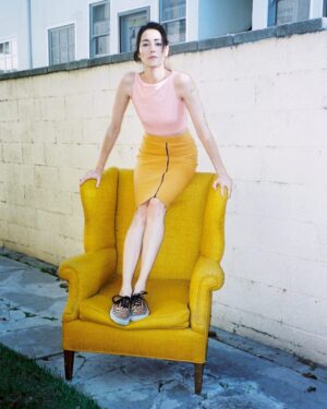Sandrine Holt Instagram - @nbdkb 👈 #vans #mustardchair