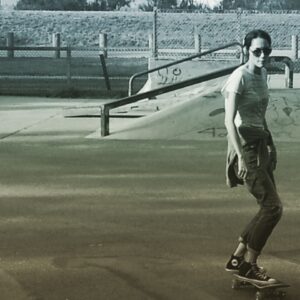 Sandrine Holt Instagram - Thanks for taking this pic dad. Thanks for taking your old daughter to the park❤️#skatelife #vancouver #nevergrowup