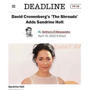Sandrine Holt Instagram - I’m psyched to be working with master storyteller #DavidCronenberg, the charismatic @vincentcassel  #GuyPearce and goddess @dianekruger ⚡️