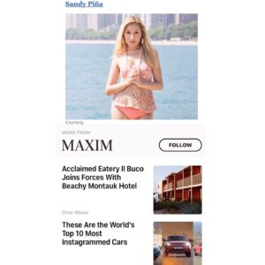 Sandy Piña Instagram - check out @apple news 📰 for maximmag Finalist “Top 8” ♥️🙌🏻