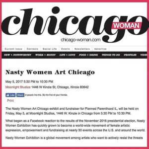 Sandy Piña Instagram - shout-out from @chiwomanmag @nastywomenartchicago 100% of proceeds will go to @plannedparenthood❤️🙌🏻 #NastyWomenUnite ⁣
⁣
Ps. $30,372.50 was raised for @plannedparenthood of Illinois 👊🏻👊🏼👊🏽