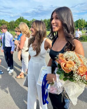Sangita Patel Instagram - My baby Shyla graduated and heading to high school 🥹❤️

Such a special day, as a mom I will not forget the moment Shyla walked up on stage to co-emcee, getting her diploma, then getting the mathematics award (yup, she has some of mama in her 😉) 
I 👏🏽 AM👏🏽SO👏🏽 PROUD

Parents you think about the toll of 2020 and how she came out so strong. I’m still taking all this in…this is what it’s all about, seeing your child happy 🥰

Peeps, the last photo..how? Where did the time go? Every moment is so special ❤️

#Graduation #MyBaby #Smile