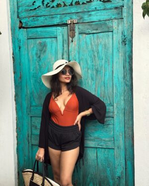 Sanjana Tiwari Instagram - The hues 🩵🧡

#bali #baliindonesia #balilife