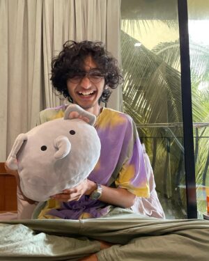 Sanjith Hegde Instagram - This is my friend moogu, he was a tiny cloud that wanted to be an elephant

He also somehow happens to be in the cover art of baadal & I don’t know how, ask @uttupiii 

look up to the clouds and tell me if you see any of his friends 

Baadal, out sooner than before
Like a lot sooner