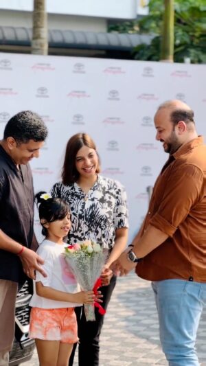 Santhi Mayadevi Instagram - That sounds like a wonderful occasion!
Congratulations to Santhi Mam on her new Toyota Hycross!

Welcome to our Kairali Toyota Family.. We wishing you many memorable journeys ahead! 🚗✨

#hycross #toyota
#toyotaindia
#kairalitoyota
#malayalamcinema
#mollywood
#kochi
#trivandrum
#innova
#carsofinstagram