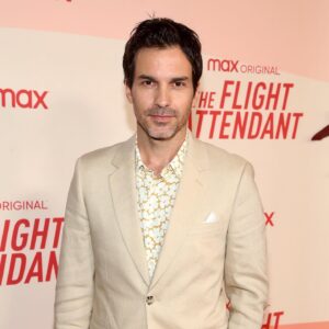 Santiago Cabrera Instagram - Last night at the premiere of @flightattendantonmax Season 2. Thank you @anniejagger for the style @sandroparis