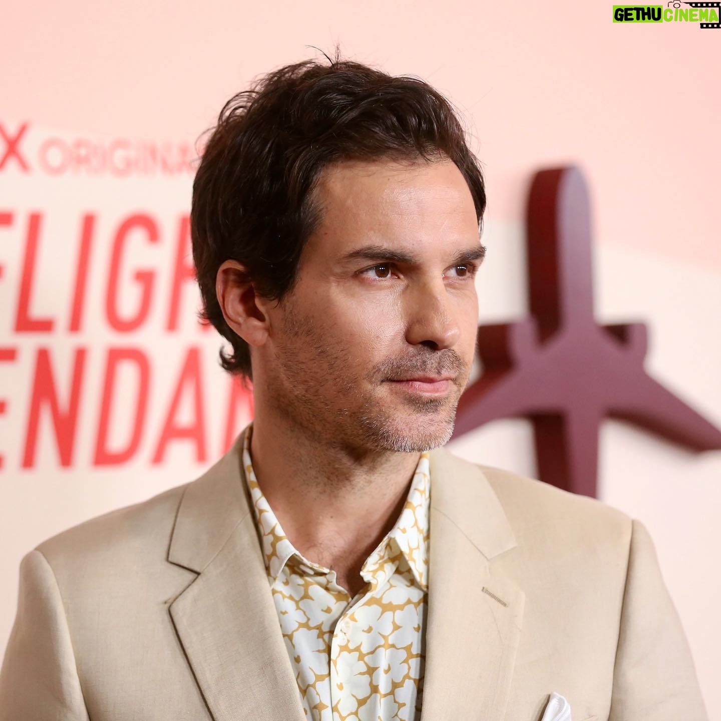 Santiago Cabrera - 10K Likes - Last night at the premiere of @flightattendantonmax Season 2. Thank you @anniejagger for the style @sandroparis