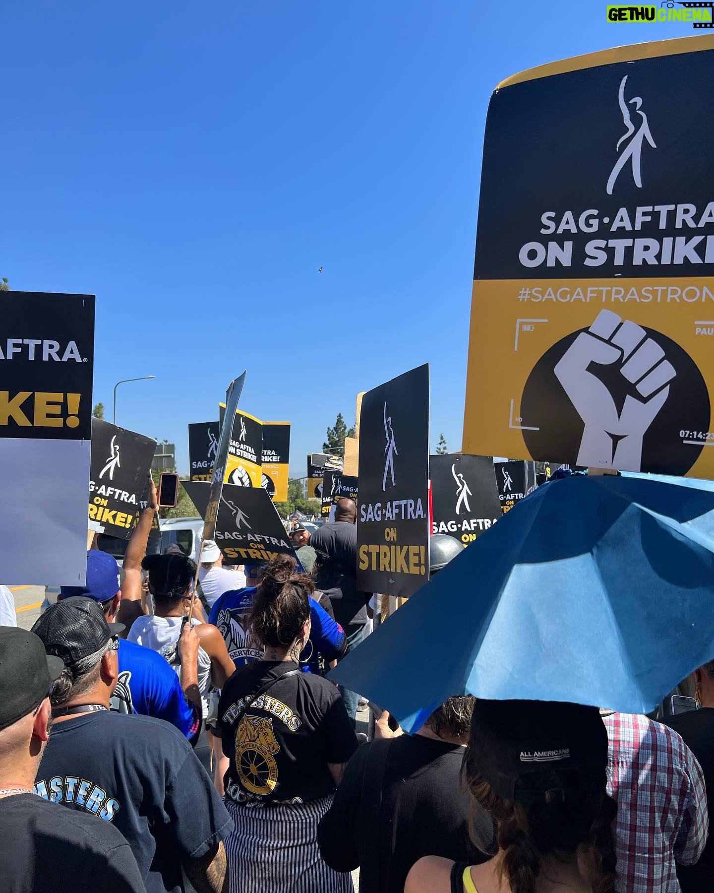 Santiago Cabrera - 9K Likes - Amazing energy on the picket lines today. Stay strong. #unionstrong #sagaftra #wgastrong #sagaftrastrong @jerilryan @thejackcoleman