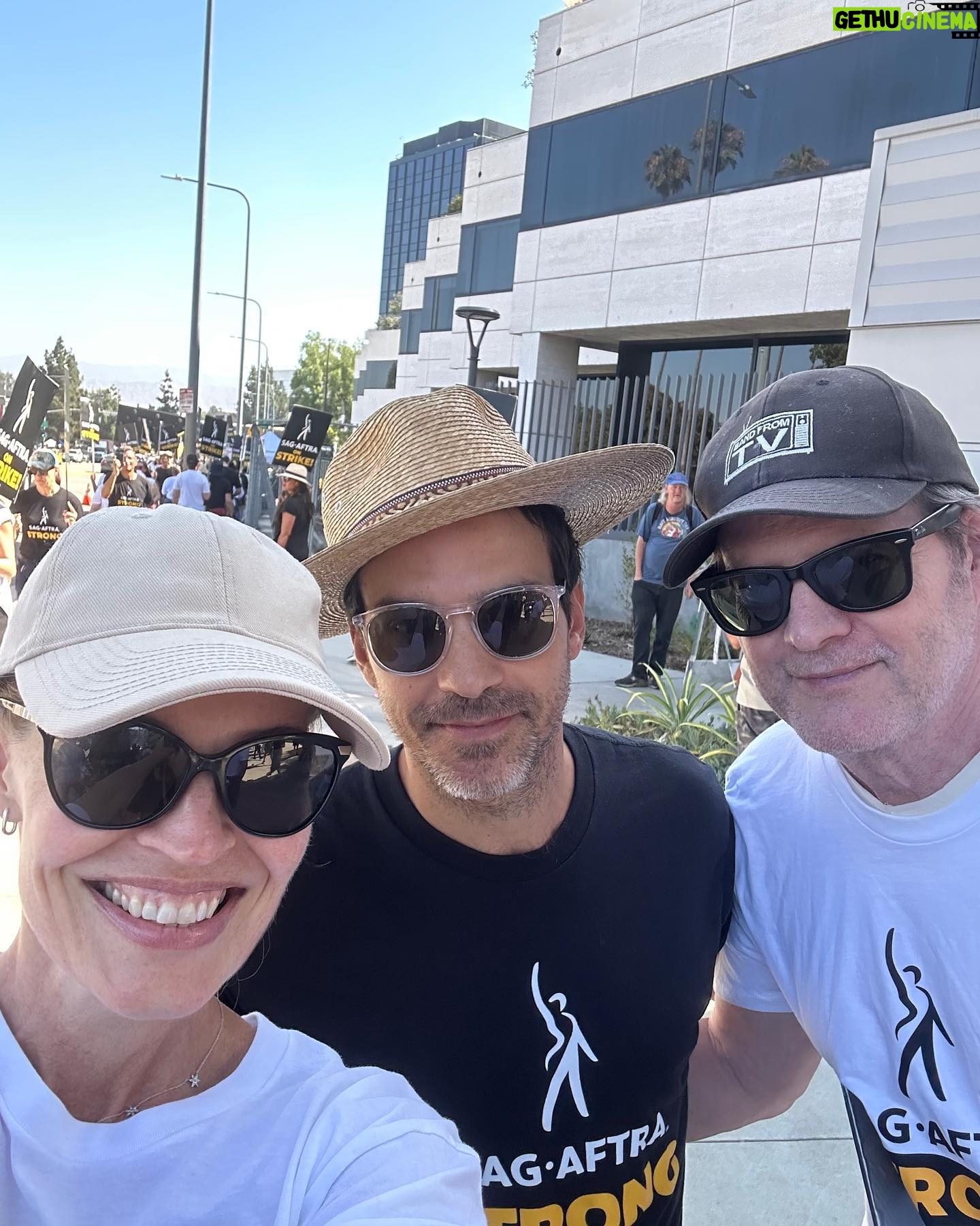 Santiago Cabrera - 9K Likes - Amazing energy on the picket lines today. Stay strong. #unionstrong #sagaftra #wgastrong #sagaftrastrong @jerilryan @thejackcoleman