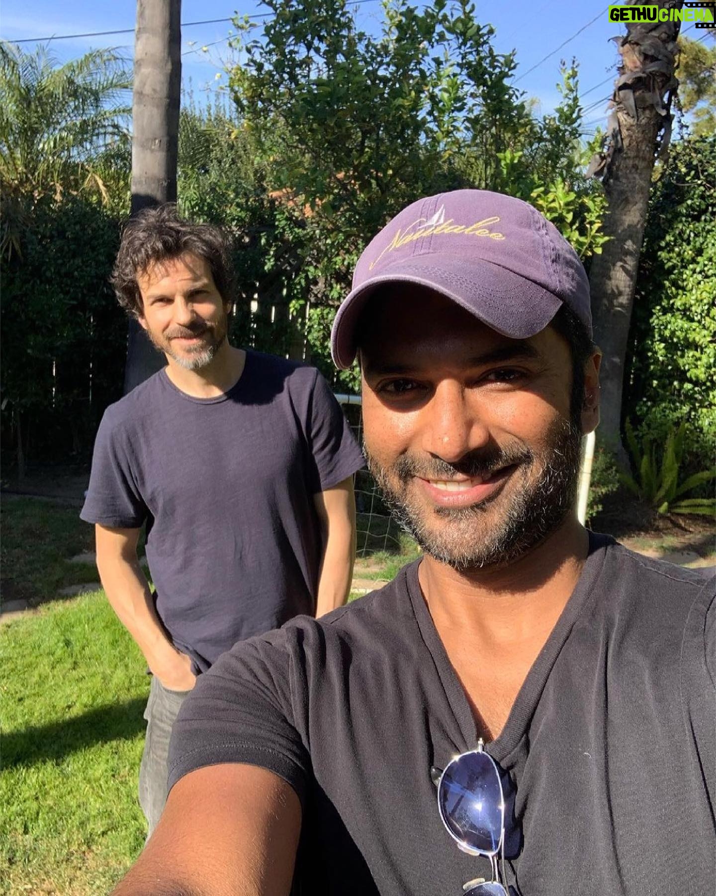 Santiago Cabrera - 15.7K Likes - #repost @sendhil_rama Nice one bruv, always a pleasure. Next play date we have is hopefully without the social distance, that way I can push you on the swing for reals 😉