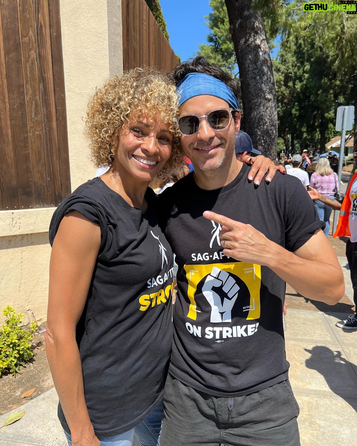 Santiago Cabrera - 9.6K Likes - As much as we’d all rather see each other under different circumstances, this continues to be our fight, and our resolve remains strong ✊🏼 #unionstrong #sagaftrastrong #sagaftrastrike #wgastrong #nationaldayofsolidarity #iatse (Link in bio for some context and info on this strike)