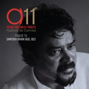 Santosh Sivan Instagram - @angenieuxlenses 🎆 #AngenieuxCelebrates #IndianCinema 
Tonight is the night, and it's sure to be a very special one!
🎥 As an official partner of the Cannes Film Festival, we look forward to an unforgettable event celebrating Indian Cinema and the art of cinematography with our distinguished laureates at the Palais de Festivals. We will come together – under one roof – to delight in the magic that only cinema can offer.

📷 Photo credit: Original Portrait by Toranj Kayvon

#SantoshSivan #KadriKoop #PierreAngenieuxTribute #AngenieuxSpecialEncouragement #cannes2024 #angenieux #directorofphotography #cinematographer #cinematography #cannes77