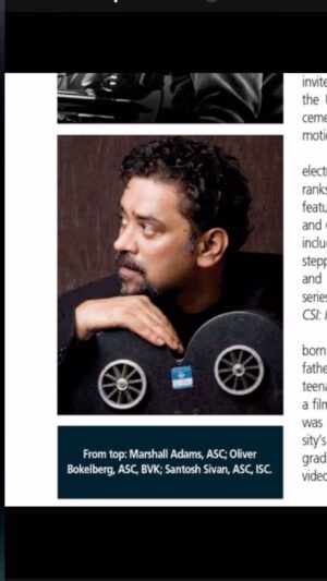 Santosh Sivan Instagram - https://www.instagram.com/reel/C1wptB4ri4B/?igsh=MTc4MmM1YmI2Ng==
