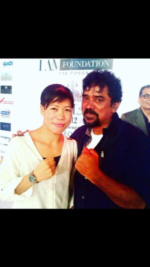 Santosh Sivan Instagram - With Mary Kim