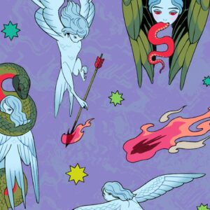 Sara Kipin Instagram - Join me on January 27th at @gallerynucleus to celebrate the release of my latest art book, Hallowed! I’ll be signing books, prints, and debuting an exclusive sticker sheet 🐍🕊️🔥 Hope to see you there!