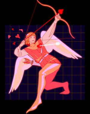Sara Kipin Instagram - Cupid's got a crush 💘
#huevember2022 🔴