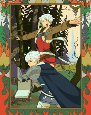 Sara Kipin Instagram - This Ivan Bilibin inspired piece was made for @lostincult and their issue on the Final Fantasy series! It features cover art by Yoshitaka Amano, interviews with game devs, and much more! Go check it out! 
🔥🌲 #finalfantasyxiv