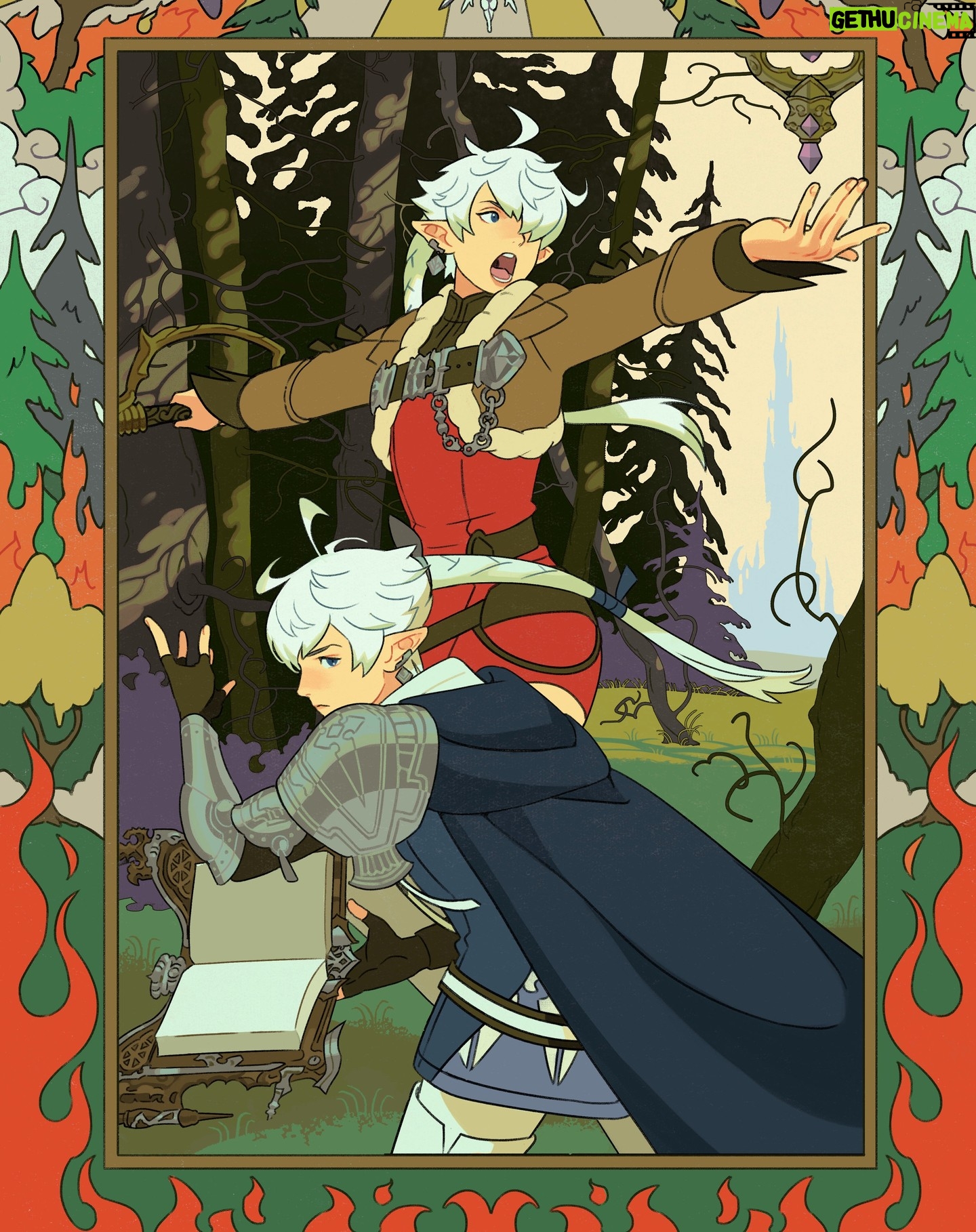 Sara Kipin - 3.8K Likes - This Ivan Bilibin inspired piece was made for @lostincult and their issue on the Final Fantasy series! It features cover art by Yoshitaka Amano, interviews with game devs, and much more! Go check it out!
🔥🌲 #finalfantasyxiv