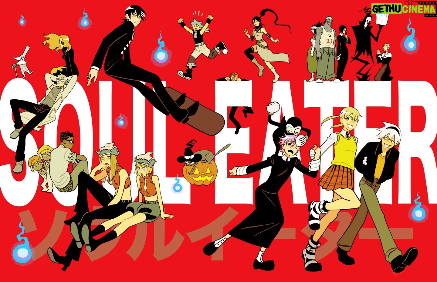 Sara Kipin - 3.4K Likes - Working smarter, not harder, with this revamped Soul Eater piece from 2019! Originally it was a cover for a zine, but I thought it could work as a print for SDCC 🌞🌛 #souleater