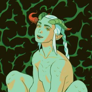 Sara Kipin Instagram - Rises from the grave to show you my Balder's Gate 3 oc 🪱