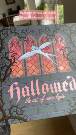 Sara Kipin Instagram - My second art book is in and it looks incredible! Hallowed can be purchased through @gallerynucleus  within the next few days 🕊️🌙🌱

Now available for purchase! Link in highlights 💕