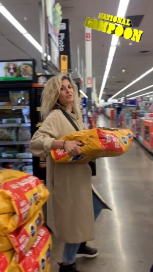 Sara Racey-Batraville Instagram - Anyone else have the desire to reenact Uncle Eddie in National Lampoons Christmas Vacation when they pass the obnoxious 44LBS of dry dog food at @walmart? No? Just me? K. I’m missing the leisure suit and correct lines. #christmasvacation