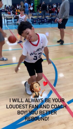 Sara Racey-Batraville Instagram - You definitely don’t want to sit next to me at games 🗣️😭. #ballislife
