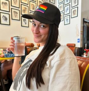 Sara Tomko Instagram - Remember to hydrate and Say Gay! #happyjune #happypride #happypridemonth 🌈🩵🩷❤️🧡💛💚💙💜🤎🖤🩶🤍🏳️‍🌈🏳️‍⚧️