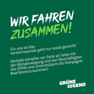 Sarah-Lee Heinrich Instagram - SOLIDARITÄT GRENZENLOS! ✊

👉Auf dem Bundeskongress haben wir einen Leitantrag beschlossen, der klar macht: Die liberalen Ampel-Politik schafft einen Nährboden für Rechte - weil sie keine Antworten auf soziale Fragen liefert! Aber: Dieser Zustand ist veränderbar!

🤝Um die Klimakrise endlich auch sozial gerecht gestalten zu können, müssen wir mehr werden - und dafür tun wir uns jetzt zusammen! Wir unterstützen die Kampagne #WirFahrenZusammen und gehen Seite an Seite mit Beschäftigten des ÖPNV & Aktivist*innen aus der Klimabewegung auf die Straße damit es das gibt, was es braucht: Faire Löhne, gute Arbeitsbedingungen & eine echte Verkehrswende! 

🔥Wir brauchen strukturelle Maßnahmen, die auch in der Zukunft wirken - und das bedeutet oft: Umverteilung jetzt! Deshalb fordern wir:
- Tax the rich! Her mit der Vermögenssteuer!
- Schuldenbremse abschaffen!
- Unterfinanzierung von Jugendarbeit und Demokratieförderung stoppen!
- Bezahlbarer Wohnraum für alle! Große Wohnungskonzerne vergesellschaften!
- Echte Entlastung für den steigenden CO2-Preis: Klimageld jetzt!
- Mindestlohn auf 15€ anheben!
- Ausbildungsvergütung & BAföG an die Inflation anpassen - unsere Ausbildung darf uns nicht in die Armut treiben!

🚌 Mega-Offensive für Bus und Bahn! Wir fordern:
- mindestens 16 Milliarden Euro zusätzlich pro Jahr für den ÖPNV!
- eine Verdopplung des Bus- und Bahnagebots bis 2030!

#solidarität #krise #schuldenbremse #bundesregierung #gruenejugend #solidaritätgrenzenlos