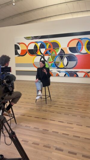 Sarah Morris Instagram - Giving TV. My exhibition “ASF” @zentrumpaulklee in Bern, Switzerland through August 2024