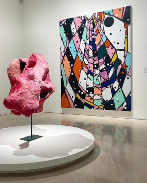 Sarah Morris Instagram - Wishing I could be at the opening tonight of “Echo of Picasso” @museopicassomalaga curated @erictroncy. Here is “Courtship[Spiderweb]” with  Franz West.