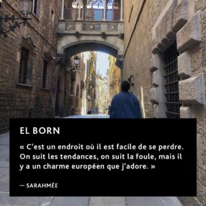 Sarahmée Instagram - Pendant le tournage de la série documentaire « Elles » j’ai eu le bonheur de découvrir Barcelone pendant quelques jours. 

C’était en avril, à peu près à la même période.

On m’a demandé mes 10 endroits favoris, ça n’a pas été difficile, Barcelone est une ville unique.

Le lien de mes endroits prefs et ma playlist spéciale Barcelone se trouvent dans ma bio 🤘🏾🎶 ✈️🛍️

Collab avec @aircanada