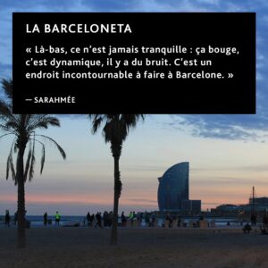 Sarahmée Instagram - Pendant le tournage de la série documentaire « Elles » j’ai eu le bonheur de découvrir Barcelone pendant quelques jours. 

C’était en avril, à peu près à la même période.

On m’a demandé mes 10 endroits favoris, ça n’a pas été difficile, Barcelone est une ville unique.

Le lien de mes endroits prefs et ma playlist spéciale Barcelone se trouvent dans ma bio 🤘🏾🎶 ✈️🛍️

Collab avec @aircanada
