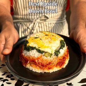 Saransh Goila Instagram - Ep. 5 of Feels Wale Meals is hereeee! It's to break the usual monotony of your lunch and dinner. This one is an assembly of Mushroom Recheado, Methi Aloo, Kalanamak Rice, Egg and Onion. You can also make your own upside down Bowl with sabzis, salad and grains of your choice. Are you enjoying #FeelsWaleMeals and what more would you like to see? 
.
.
*Upside Down MUSHROOM RICE BOWL* 

20 Dried red chilies 
8 to 10 Garlic cloves 
1 inch Ginger 
1/2 cup Malt vinegar 
Soak for 2 hours or overnight 

Cook soaked rice 

200g Mushrooms, sliced (button & oyster) 

Add the soaked chilies to a blender 
1 inch Cinnamon stick 
2 to 3 Cloves 
4 to 6 Black peppercorns 
1 tsp Jeera 
Salt to taste 
Blend into a smooth paste 

1 tbsp Oil 
1/2 tsp Mustard seeds 
A few curry leaves 
2 tbsp Garlic, chopped 
1 Green chili, chopped 
1 Onion, chopped 
Sauté till translucent 
Add the chili paste 
& cook till the oil starts separating 
Add the mushrooms 
1/2 tsp Sugar
Mix well & cook for about 5 minutes 
Look at that 🤤🤌🏻

1 tbsp Mustard oil 
1/2 tsp Jeera 
1/2 tsp Hing 
2 Potatoes, peeled & diced 
Sauté well 
1 Green chili, chopped 
1/2 bunch Methi, chopped 
Salt to taste 
Cook on medium flame for 10 to 15 minutes 
Look at that 😮‍💨

Fry an egg 
Add red chili powder & salt to taste 

Assemble the bowl 

Egg 
Sliced onions 
Methi aloo 
Boiled rice 
Mushroom balchao
Sliced onions 
Boiled rice 
Press firmly 

Turn it 

Serve hot 

Delishaaas 🤌🏻🔥