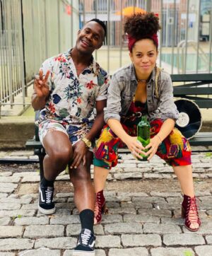 Sasha Hutchings Instagram - I have the privilege of being black and beautiful on a bench with @lyoreneau this July 4, 2021 — We are a considerable “matter of astonishment and gratitude” indeed. ✊🏾🌈💕

“The fact is, ladies and gentlemen, the distance between this platform and the slave plantation, from which I escaped, is considerable — and the difficulties to be overcome in getting from the latter to the former, are by no means slight. That I am here to-day is, to me, a matter of astonishment as well as of gratitude.”

-Frederick Douglass, “What to the Slave is the Fourth of July?” 1852

📸: a very nice passerby with the wisdom to put us in portrait mode.