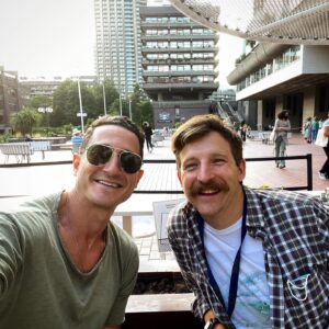 Sasha Roiz Instagram - 20 years since I’ve met these wonderful humans at the @guildfordschoolofacting and the friendship has only deepened. So grateful for the profound connections and experiences that London has gifted me. This city will always have a piece of my ❤️ #heyoldfriends  and if in London catch my mate @haydnoakley in the brilliant production of @anythinggoesuk 👏