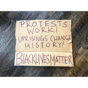 Sasha Sagan Instagram - This is the sign I’ve been using while protesting. This is what I believe. Tides do turn. Change is coming. Let’s keep going.