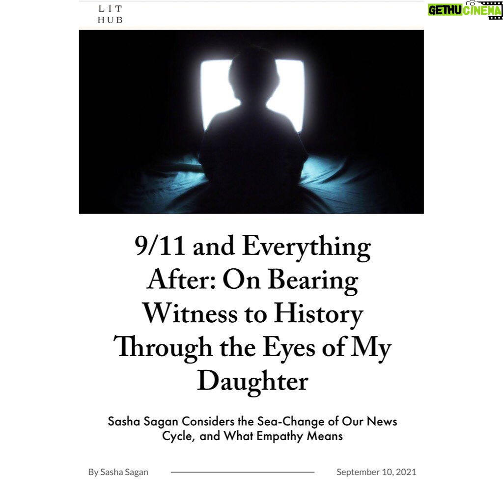 Sasha Sagan - 0.9K Likes - I wrote this essay about how inevitable history feels when we learn it, how hard it is later to the capture the shock of the events that change our world. I wanted to call it “The Spoilers of War” when I typed out the first draft five and a half years ago. But in another way I think I started writing it twenty years ago today… #thespoilersofwar #linkinstory @literaryhub