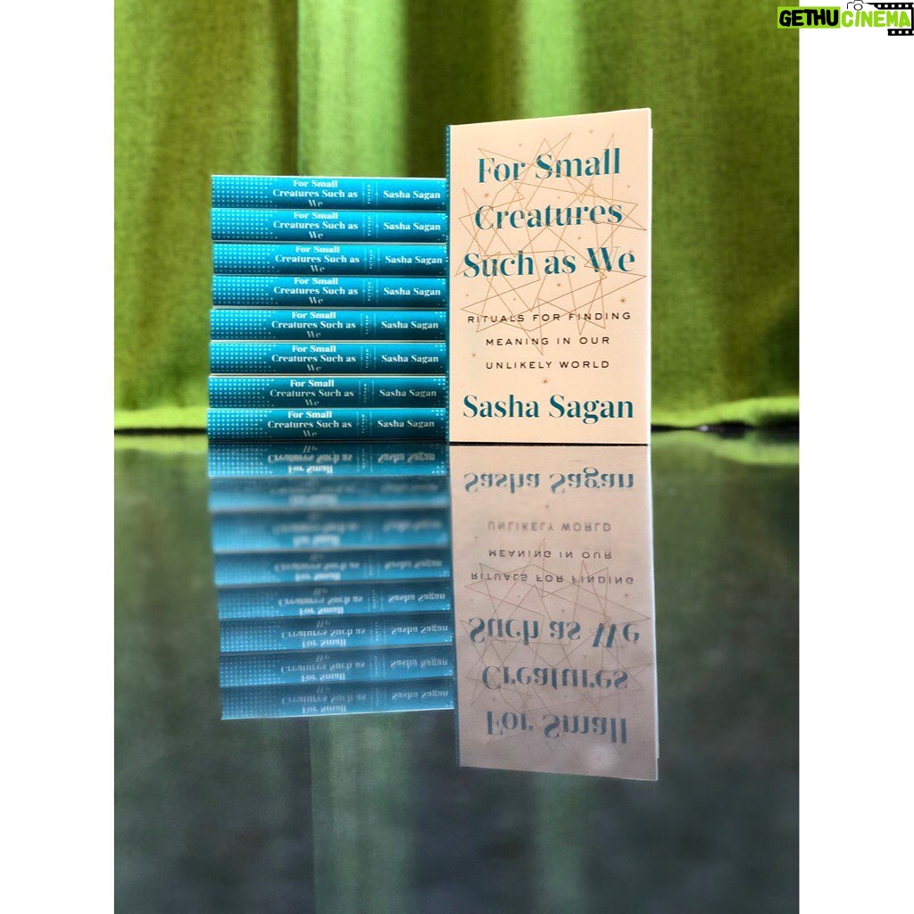 Sasha Sagan - 724 Likes - The totally finished hardcover copies of my book arrived and I am over the moon. They’re just so much prettier than I could have ever hoped! I’m very nervous and very excited for this baby to be out in world in just few short weeks. Really hope you like it ✨ #forsmallcreaturessuchaswe #bookstagram