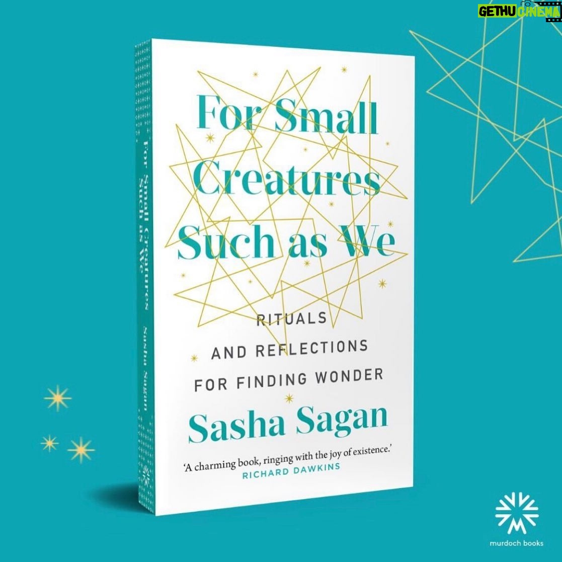 Sasha Sagan - 0.9K Likes - My book comes out (with a slightly different subtitle) in Australia, New Zealand, India and other wonderful places tomorrow! Although it’s already tomorrow in some of those places... so today! 🎉 #forsmallcreaturessuchaswe