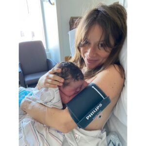 Sasha Sagan Instagram - Nearly three weeks ago this small creature came into this strange and wondrous, terrible, beautiful, heartbreaking and magnificent world. He was born weighing almost 10lbs with a full head of dark hair. And when they put him in my arms, with hearts full of hope and boundless love, we whispered “welcome to the planet Earth, Isaac”.