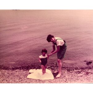 Sasha Sagan Instagram - I know this day can be very hard for lots of reasons. But this is a picture of me with my brilliant mom, whom I adore. And also a portrait my sweet, funny daughter did of me at school with a tomato floating near by head because I love tomatoes very much. Happy Mother’s Day to anyone who tenderly nurtures any growing being 💛🍅