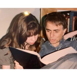 Sasha Sagan Instagram - Time is so mysterious. I can never seem to wrap my mind around it. Today is 25 years since my dad died. But that feels impossible somehow. Maybe this is why marking this day is so important to me, so I can begin to grasp the passage of time. Today is all the more bewildering but much less painful because like a faraway star my dad’s bright light keeps reaching us all these years later. I know so many of you still read by that light, still navigate by that light, still bask in it. And it means a lot.