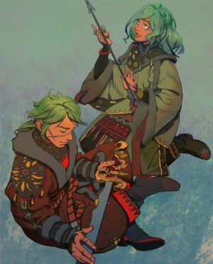 Saskia Gutekunst Instagram - Small private Commission for peacecrafting.weebly.com had so much fun drawing their characters :)