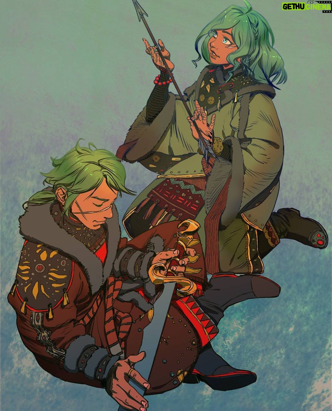 Saskia Gutekunst - 3 Likes - Small private Commission for peacecrafting.weebly.com had so much fun drawing their characters :)