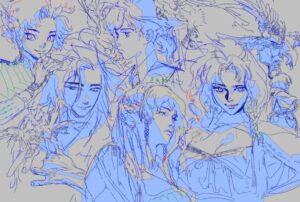 Saskia Gutekunst Instagram - Some of the sketches i posted in my stories a few months ago #sketches #clipstudiopaint #gestures