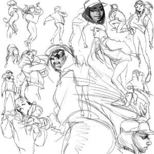 Saskia Gutekunst Instagram - #sketches #drawings #gestures #dancing
