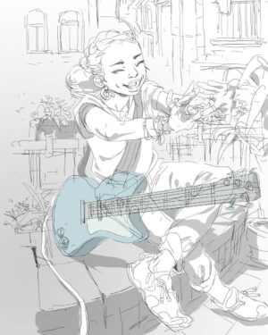 Saskia Gutekunst Instagram - Photoshop doodle #drawing #sketch