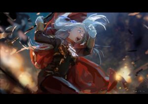 Saskia Gutekunst Instagram - Edelgard colorkey sketch :) (If you have played the game, please be kind to others and avoid any spoilers in the comments! Thank you) #FE風花雪月 #fireemblem #fireemblemthreehouses #edelgard